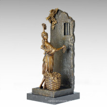 Figura clássica Estátua Uva Maiden Bronze Escultura TPE-1011